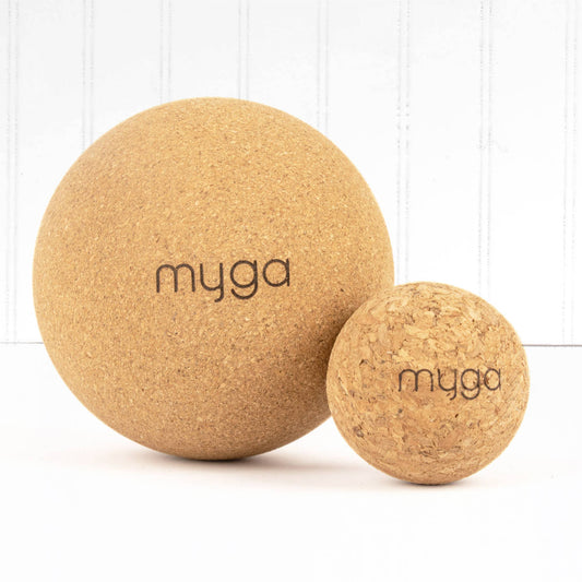 Myga Eco - Cork Massage Balls: 5 cm and 10 cm Sizes