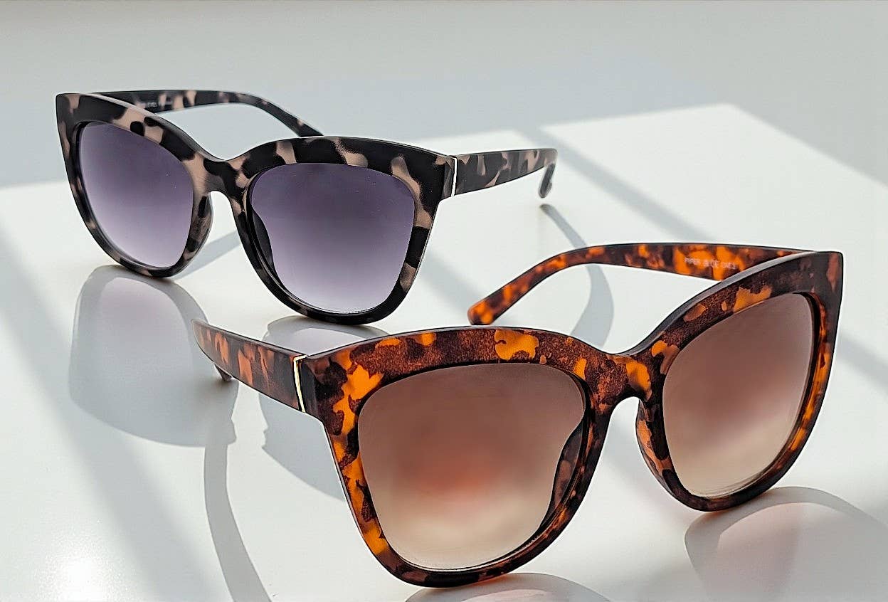 EyeLevel Piper Ladies Fashion Sunglasses – Brown & Grey Tort Gradient | 100% UVA/UVB Protection + Soft Case