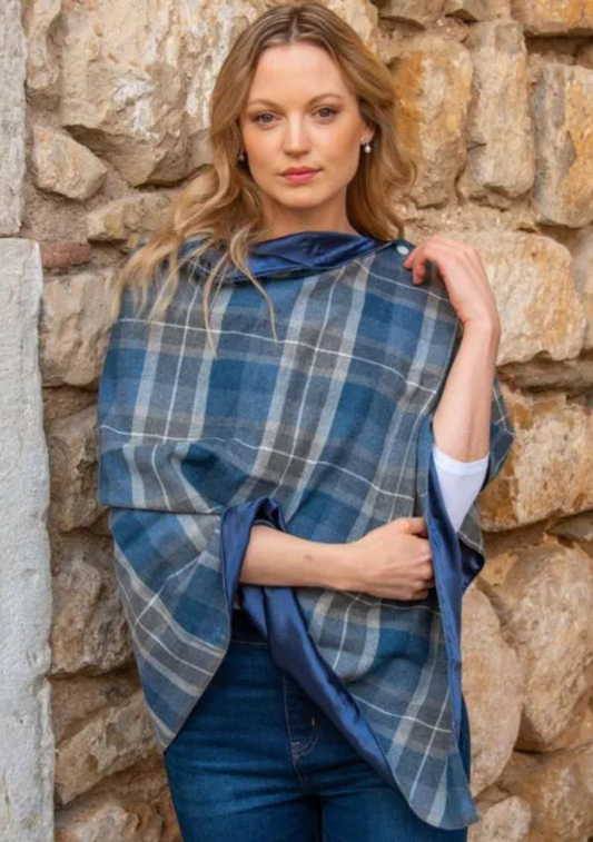 Tweed Wrap with Satin Lining by Earth Squared