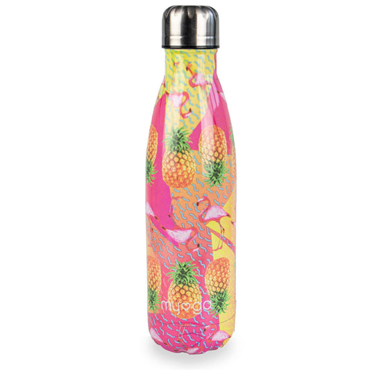 Myga Eco Tropical Metal Drinks Bottle 500ml