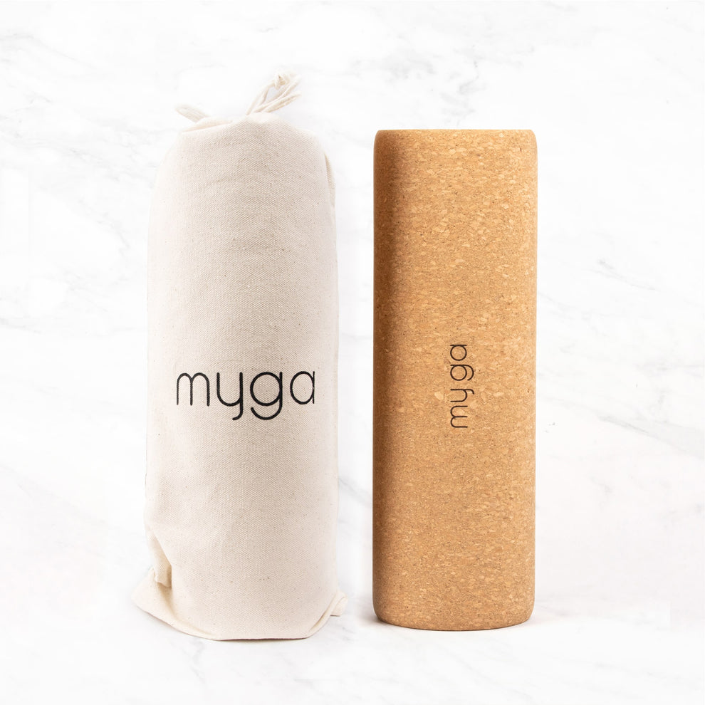 Cork Massage Roller 15 X 45 cm by MYGA YOGA – Diamond Parrot