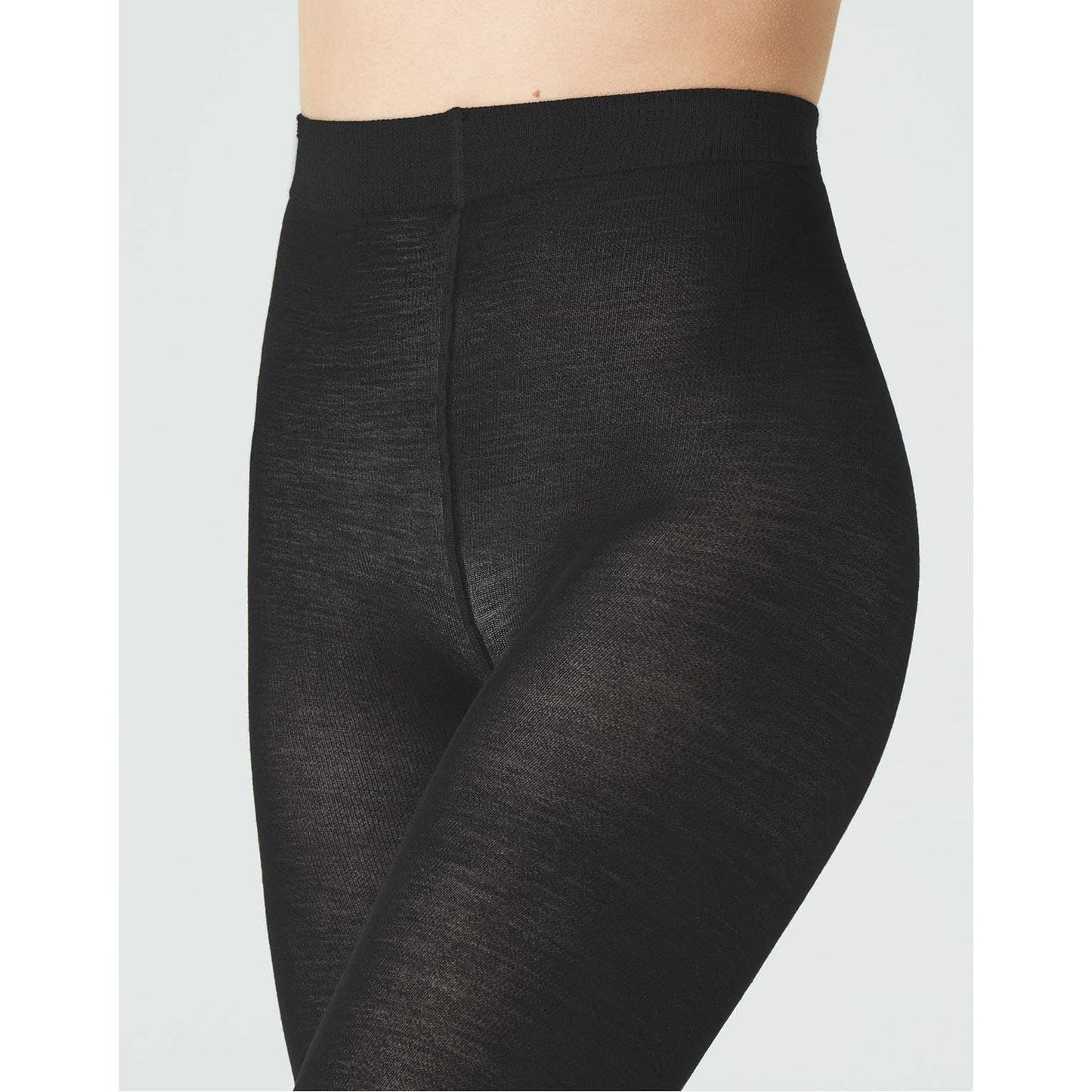 Cette - Merino Wool Tights 100 Denier, Winter Opaque Tights in Black