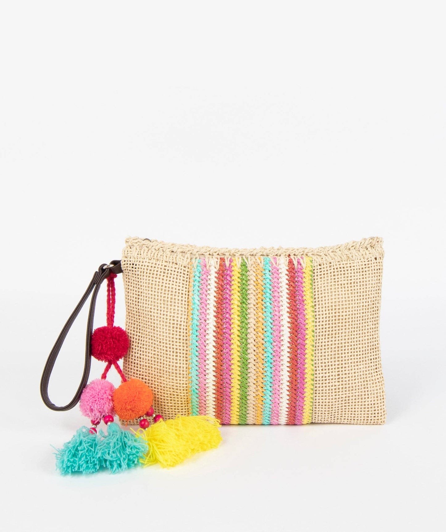Pia Rossini - Rainbow Clutch - Natural