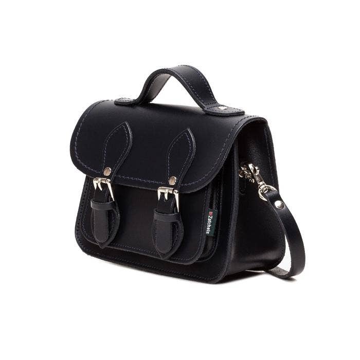 Zatchels - Handmade Leather Micro Satchel - Black - Small
