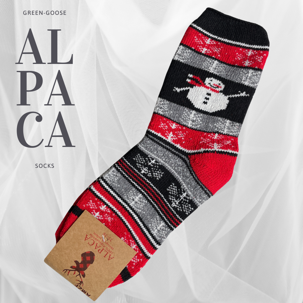 Alpaca Wool Socks Christmas Gift| UK 3-5 UK 6-8