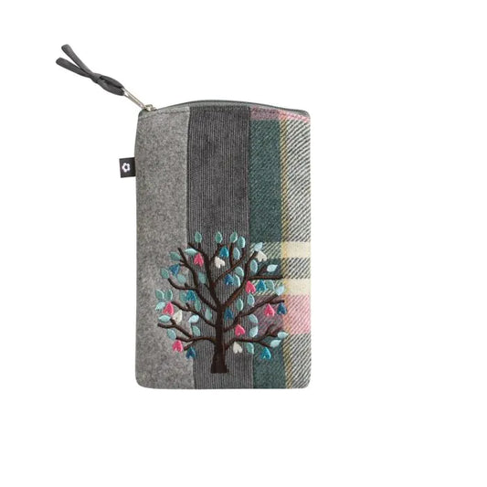 Tweed Applique Pencil Glasses Case by Earth Squared
