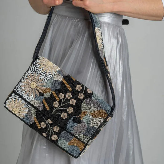 Beaded Shoulder Bag by Earth Squared