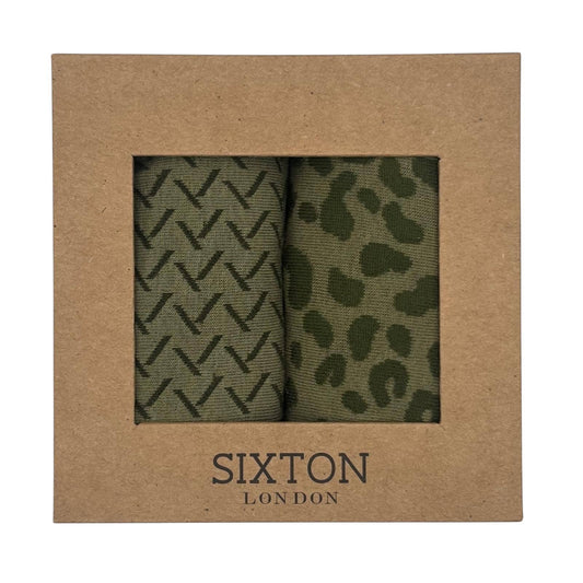 Sixton London - Ivy Kyoto & Leopard Sock Box Duo