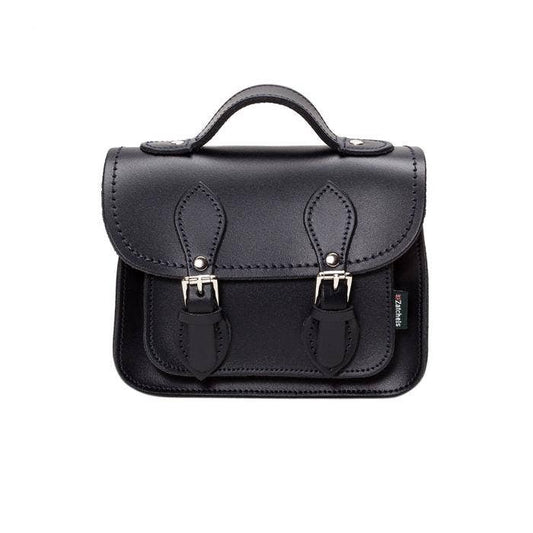 Zatchels - Handmade Leather Micro Satchel - Black - Small