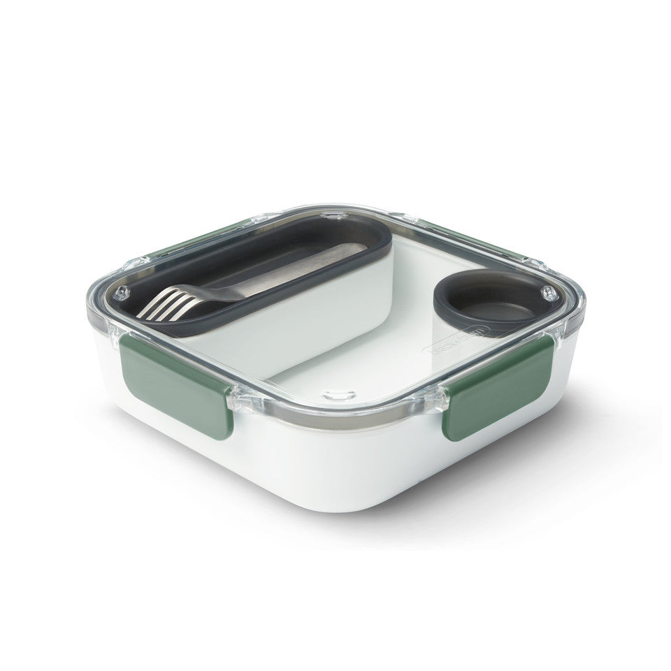 Original Lunch Box - Leak Proof Microwave-Safe Lunch Box with Fork 1L by Black + Blum - Ocean or Olive