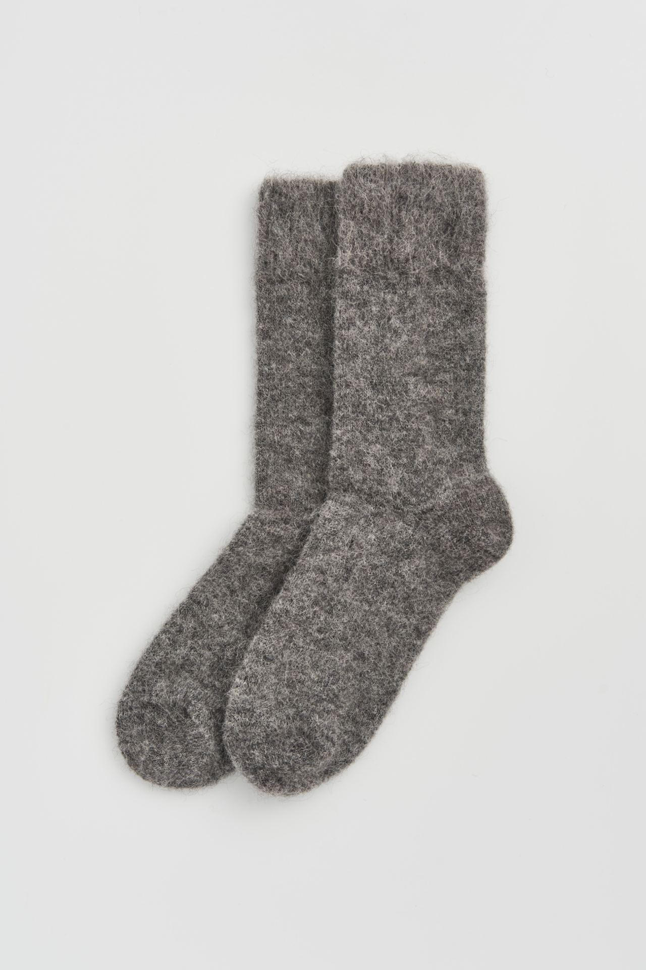 Pairs Ultra Soft Alpaca Bed Socks – Smoke Grey | UK 4–7