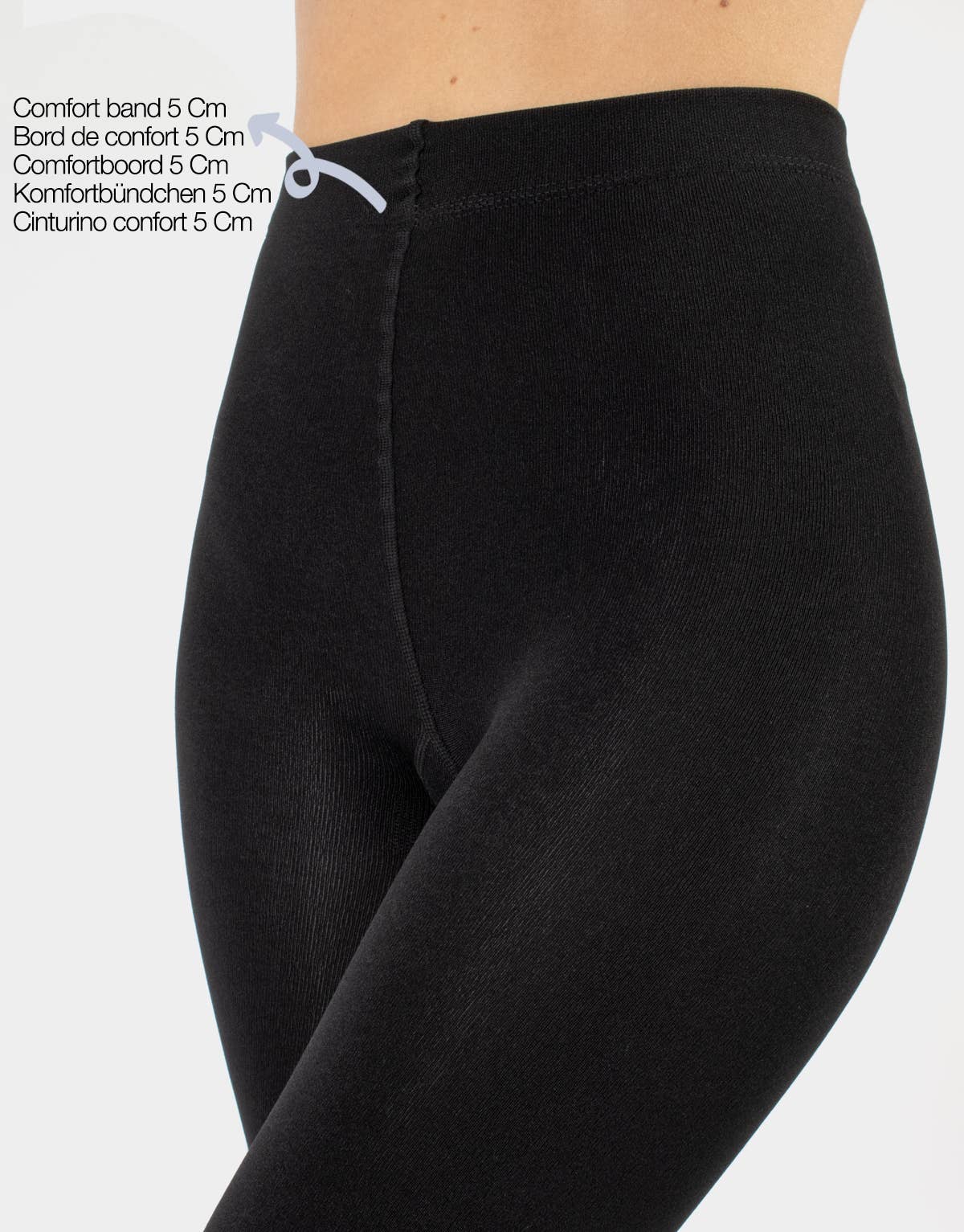 Cette - Thermal Tights with Warm Fleece Inner 300 DEN, Opaque Tights: Black
