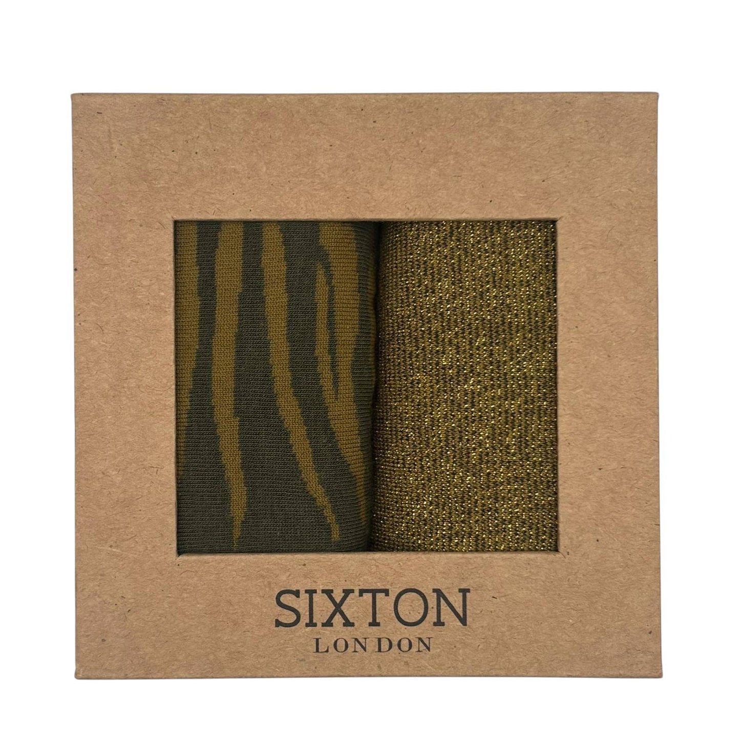 Sixton London - Ivy Savannah & Olive Tokyo sock box duo