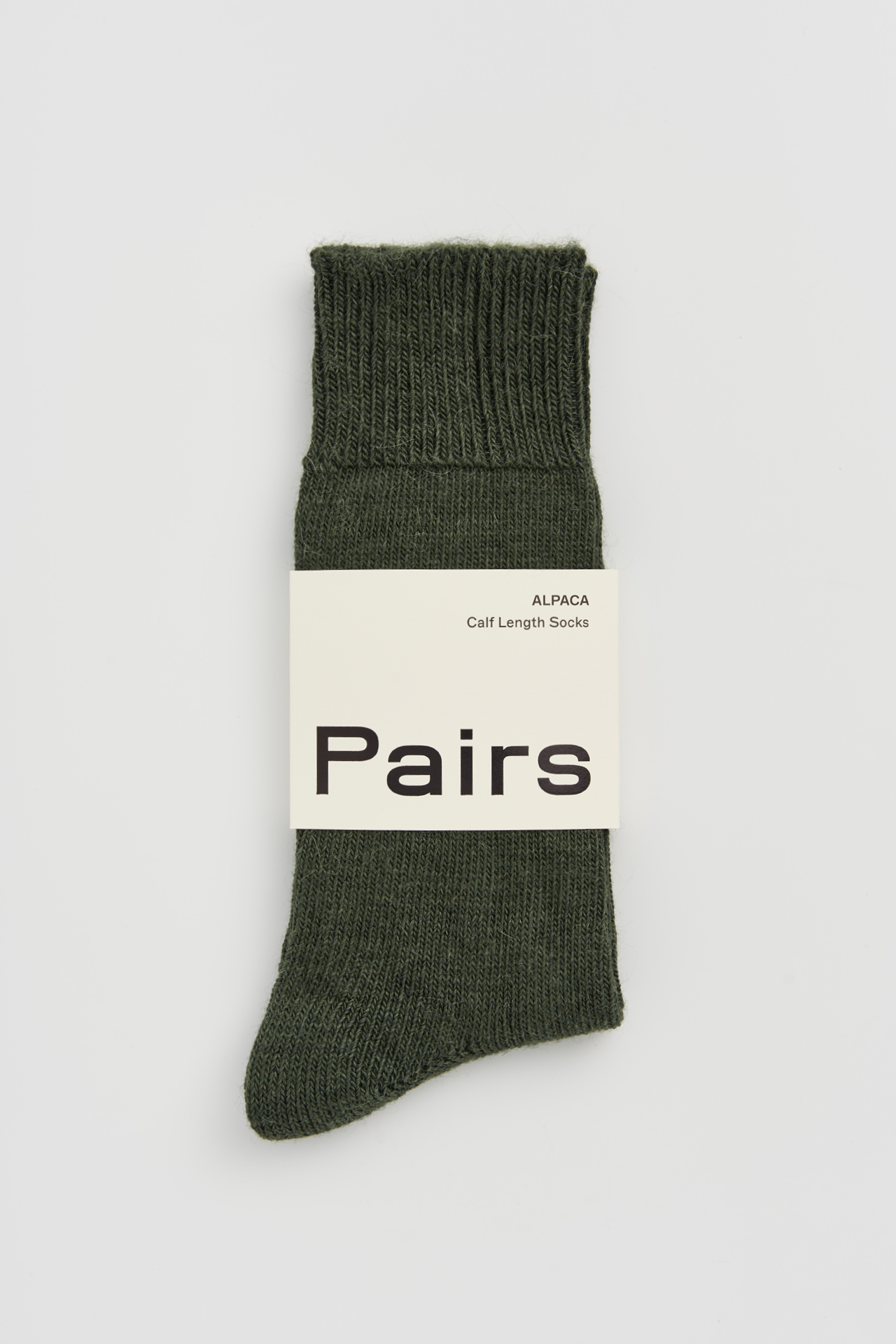 Pairs Soft Alpaca Socks – Glen Green | UK 4–7