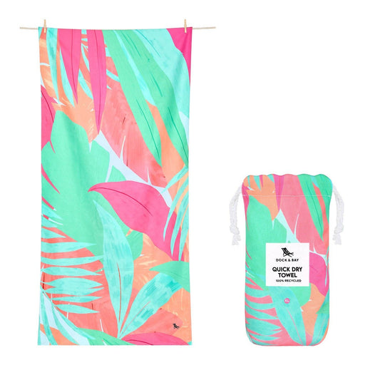 Dock & Bay UK - Dock & Bay Quick Dry Towel - Hot Tropics: Extra Large (200x90cm)