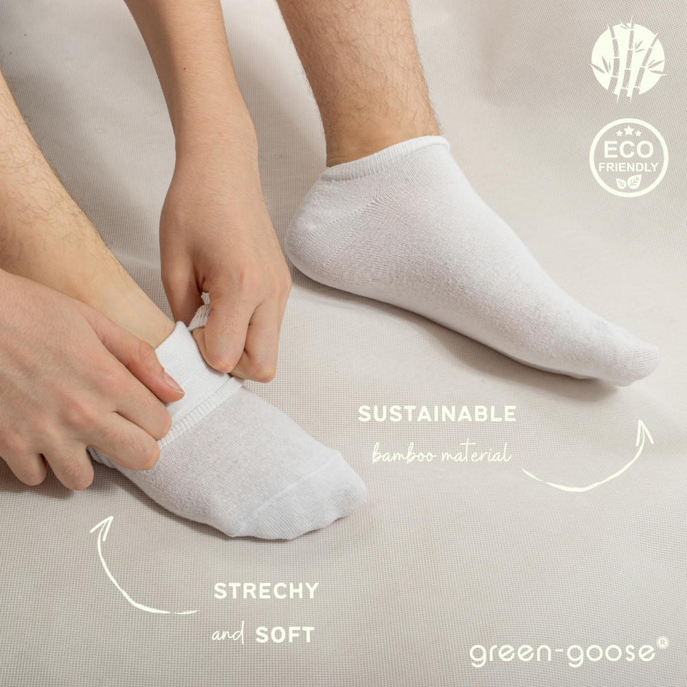 Bamboo Sneaker Socks 5 Pair Pack | Mixed Colours | Size 35-38