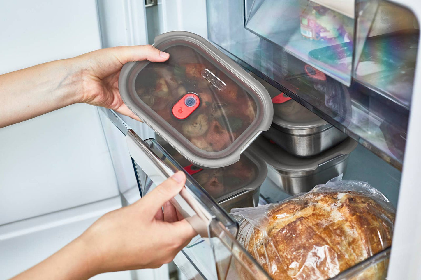 Black+Blum - Lunch Box - Microwave-Safe Leak Proof Stainless Steel Box: Large 1200ml