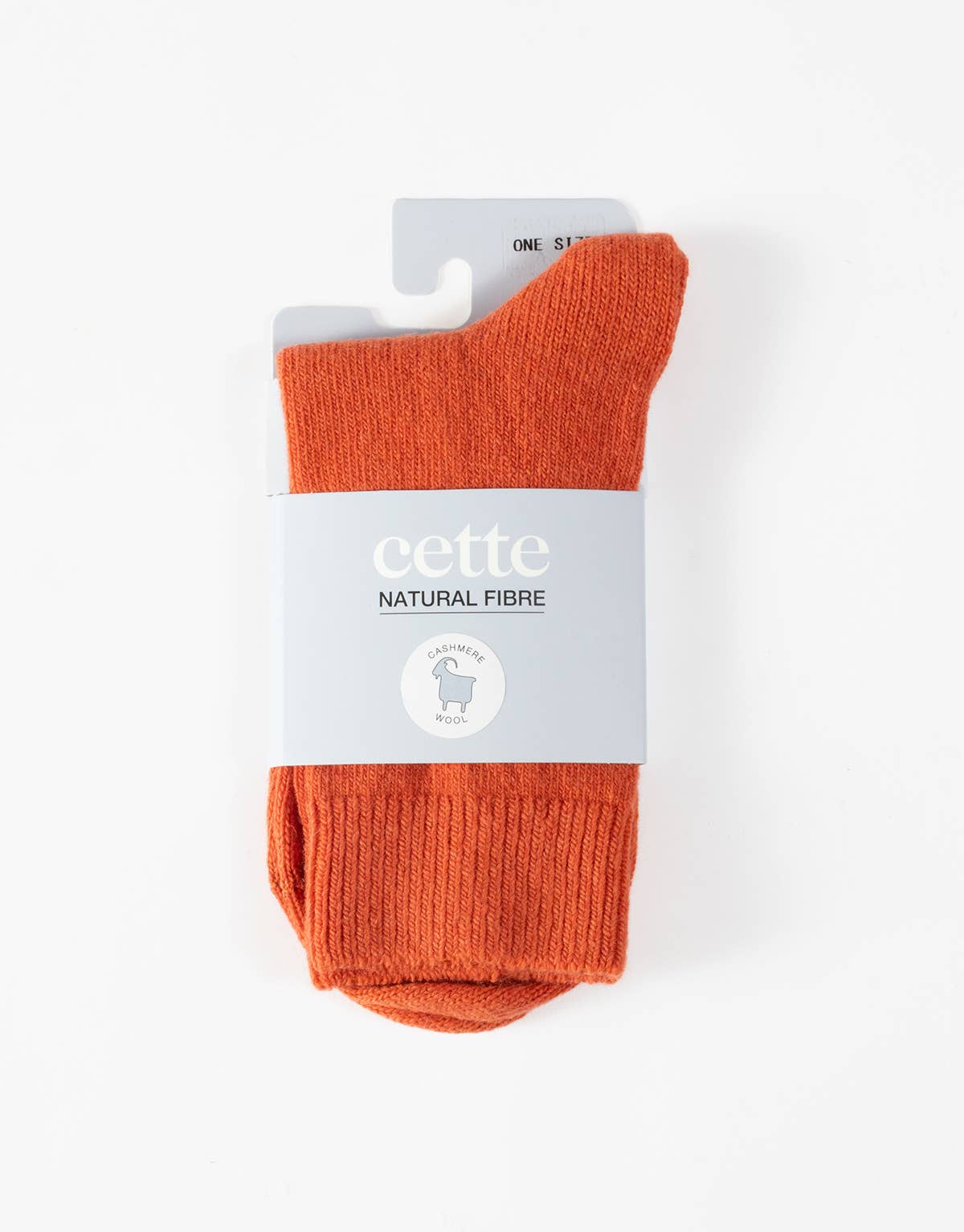 Cette - Cashmere & Merino Wool Socks in Lava Lamp Red, One Size
