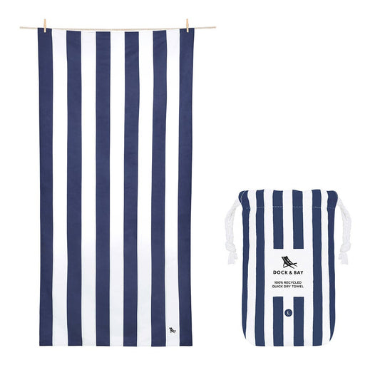 Dock & Bay UK - Dock & Bay Quick Dry Towels - Cabana - Whitsunday Blue: Extra Large (78x35")