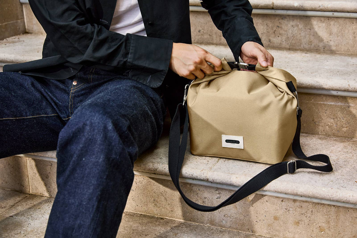 Black+Blum - Lunch Bag Large - Recycled Insulated Lunch Bag 10L: Slate