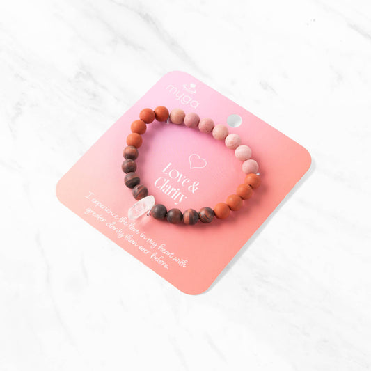 Myga Eco - Myga Beaded Bracelet: Love & Clarity