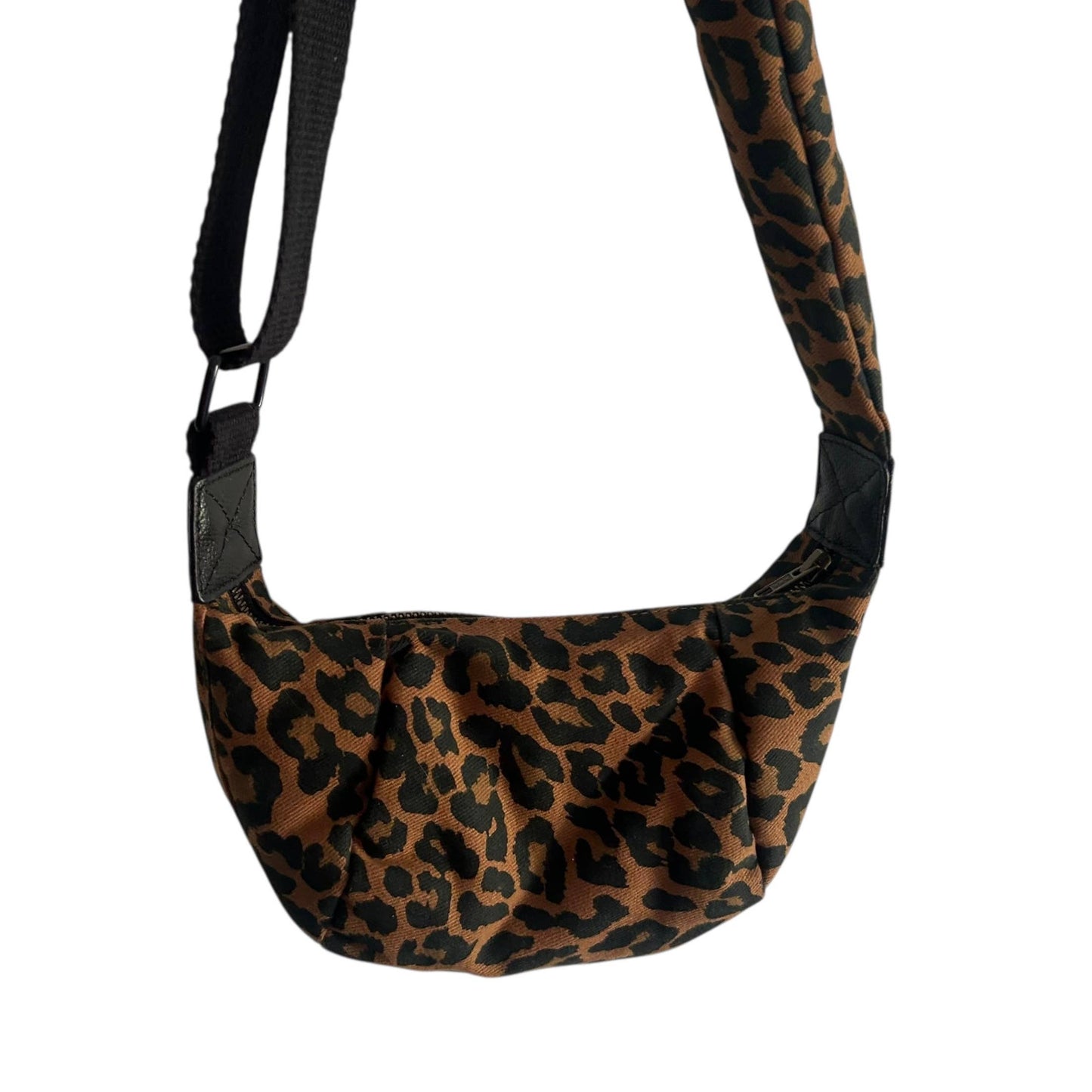 Sixton London - Brixton Cross Body Mini Sling Bag - Brown Leopard Print