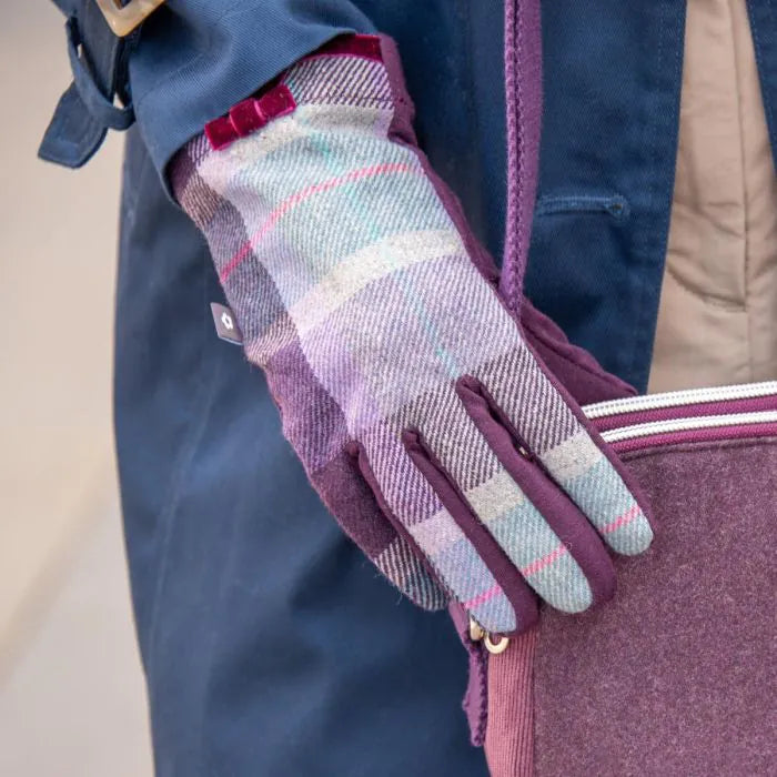 Earth Squared Wool Blend Tweed Gloves