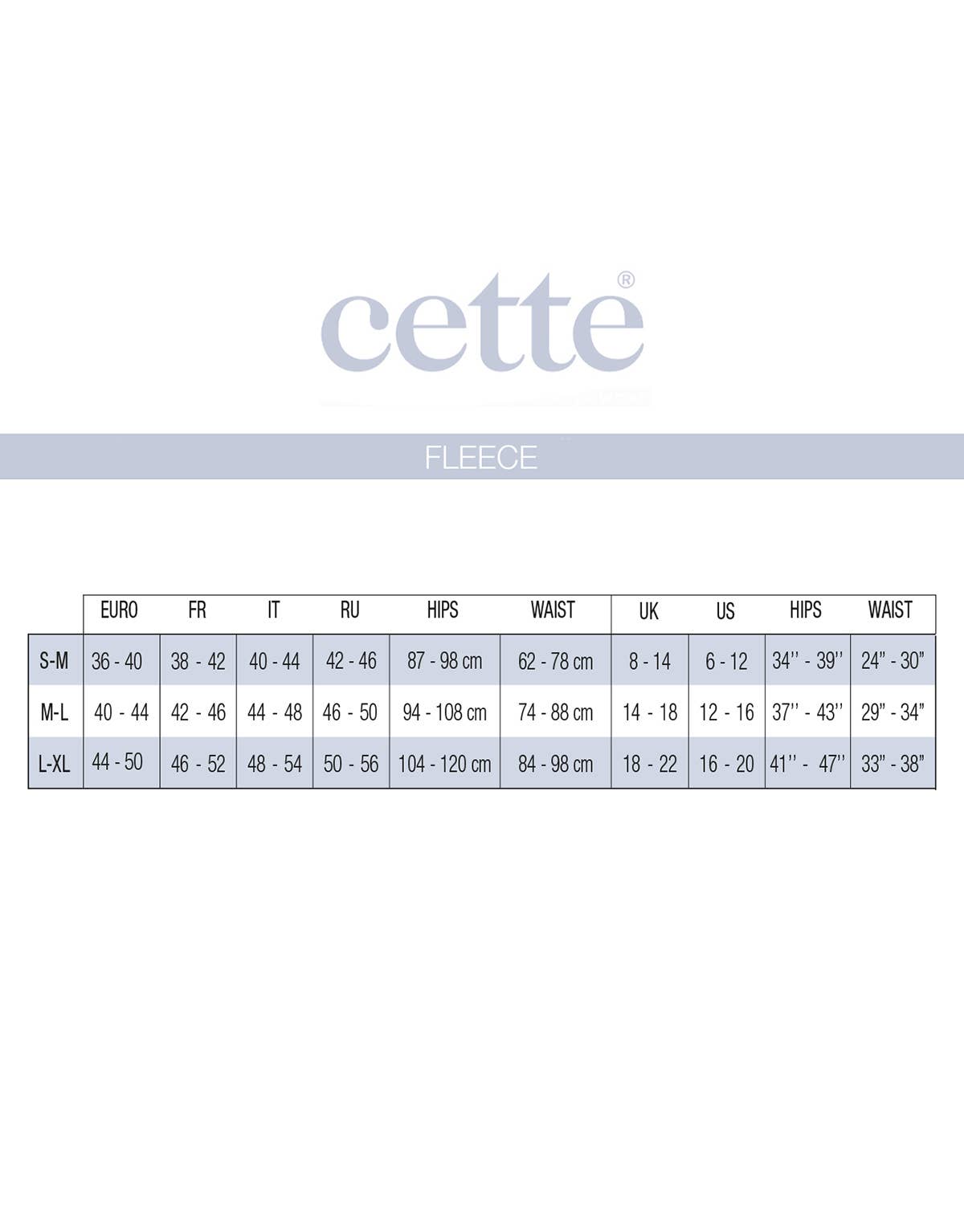 Cette - Thermal Tights with Warm Fleece Inner 300 DEN, Opaque Tights: Black