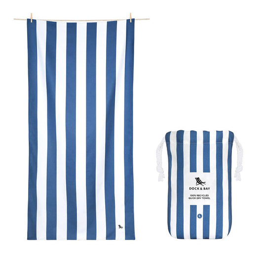 Dock & Bay UK - Dock & Bay Quick Dry Towels - Whitsunday Blue: Medium (130x70cm)