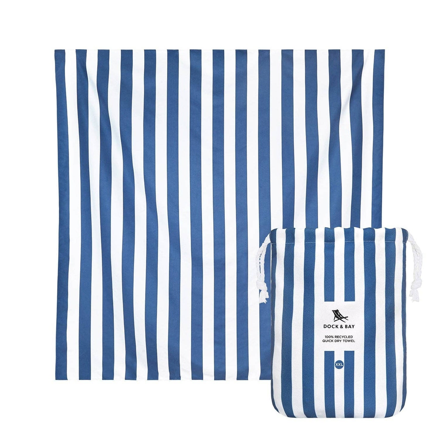 Dock & Bay UK - Dock & Bay Quick Dry Towels - Whitsunday Blue: Medium (130x70cm)