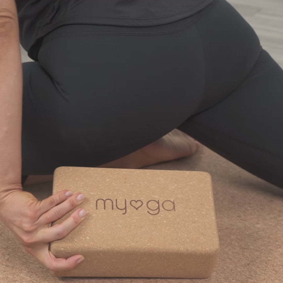 Cork Yoga Block by MYGA YOGA