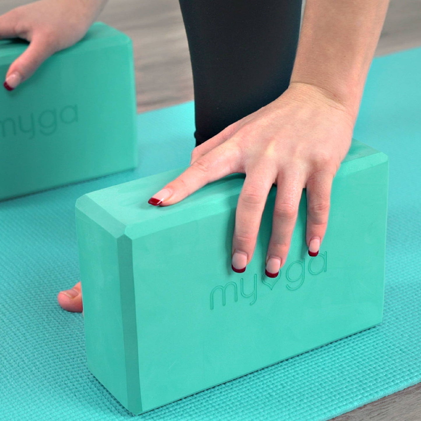 Myga Eco - Foam Yoga Blocks: Turquoise