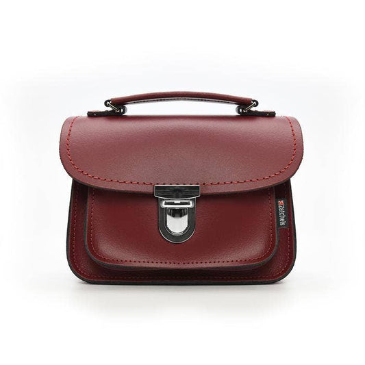 Zatchels - Luna Handmade Leather Bag in Oxblood Red