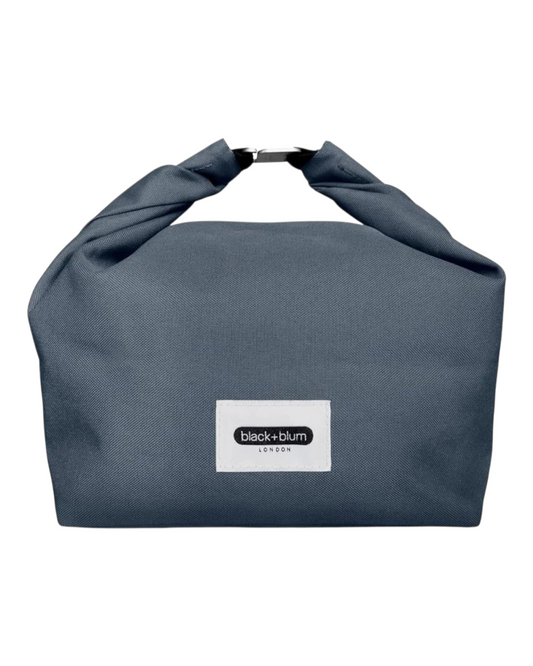 Fabric food carrier bag in grey