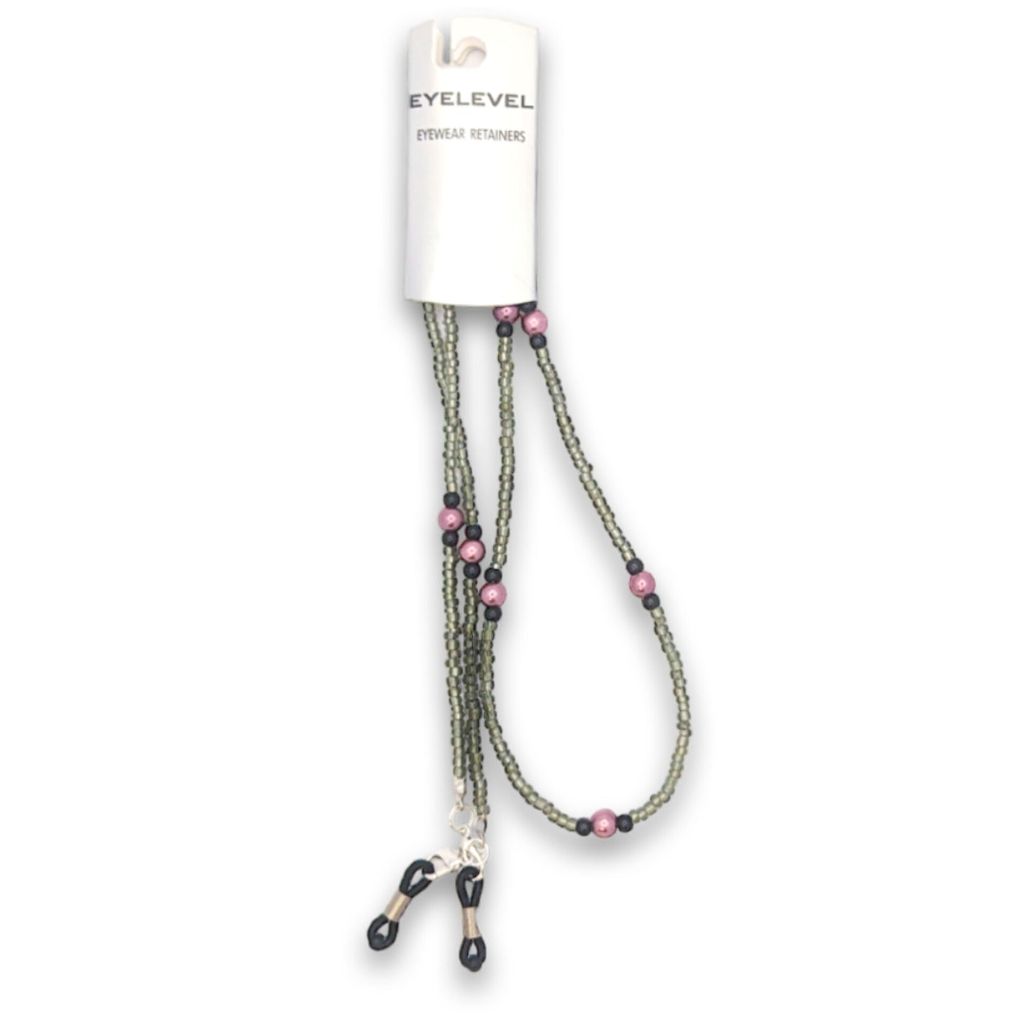 EyeLevel Grey Beaded Glasses Chain Retainer – 70 cm Universal Fit Eyewear Accessory