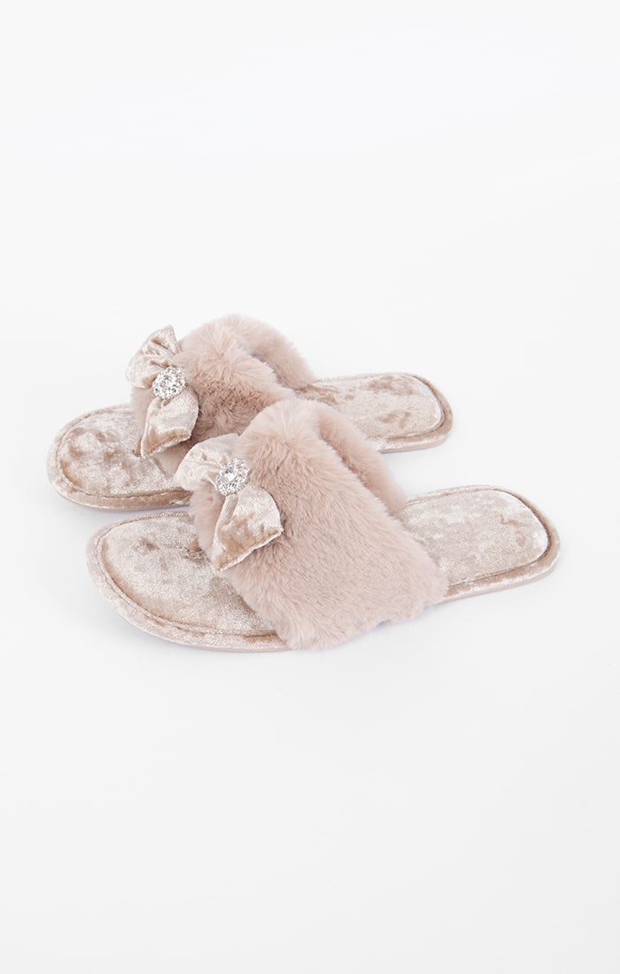 Pia Rossini Chloe Slippers - Taupe