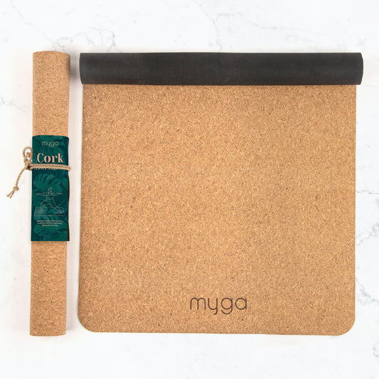 MYGA Cork/Rubber Travel Yoga Mat 2mm