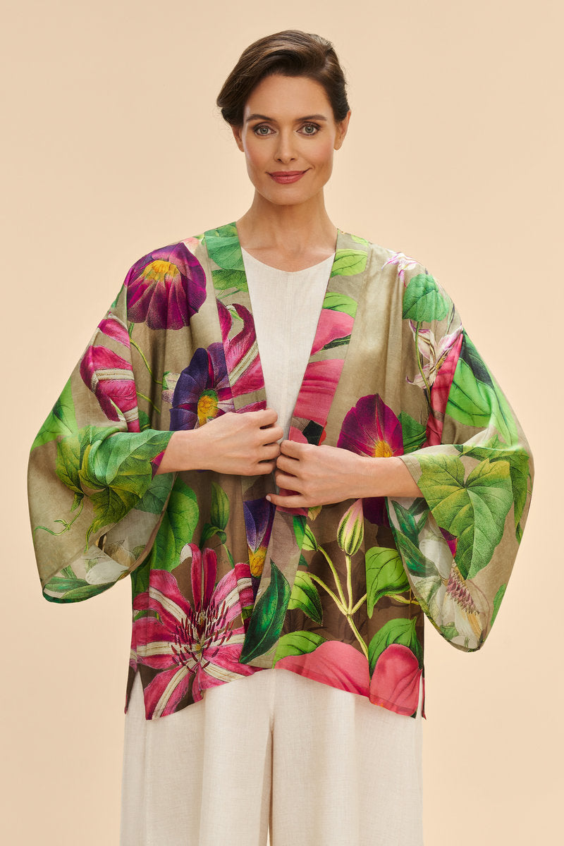 Oversized Botanicals Kimono Jacket