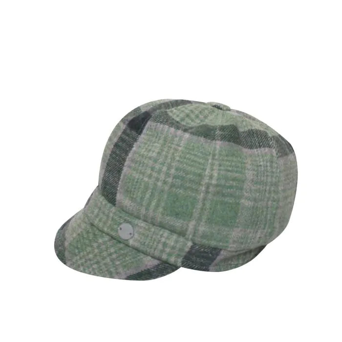 Earth Squared Recycled Tweed Baker Boy Cap