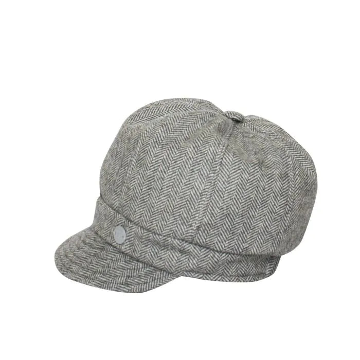 Earth Squared Recycled Tweed Baker Boy Cap