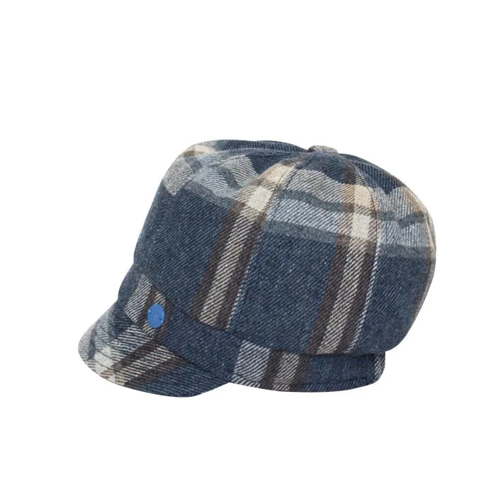 Earth Squared Recycled Tweed Baker Boy Cap