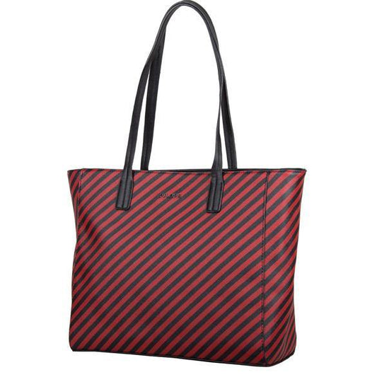 Bulaggi  the Bag Sissy Shopper - Red and Black Stripe - Diamond Parrot Accessory Emporium