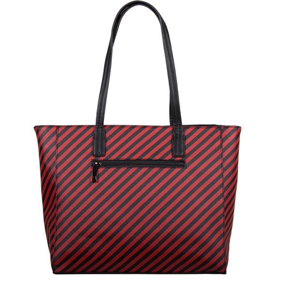 Bulaggi Sissy Shopper - Red and Black Stripe - Diamond Parrot Accessory Emporium