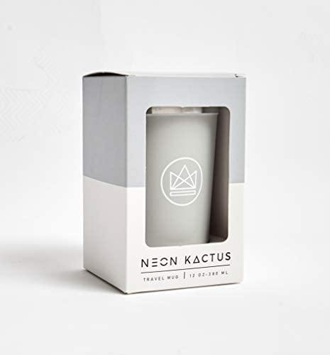 Neon Kactus Reusable Vacuum Insulated Coffee Cup/Travel Mug - 380 ml - Diamond Parrot Accessory Emporium