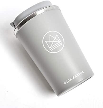 Neon Kactus Reusable Vacuum Insulated Coffee Cup/Travel Mug - 380 ml - Diamond Parrot Accessory Emporium