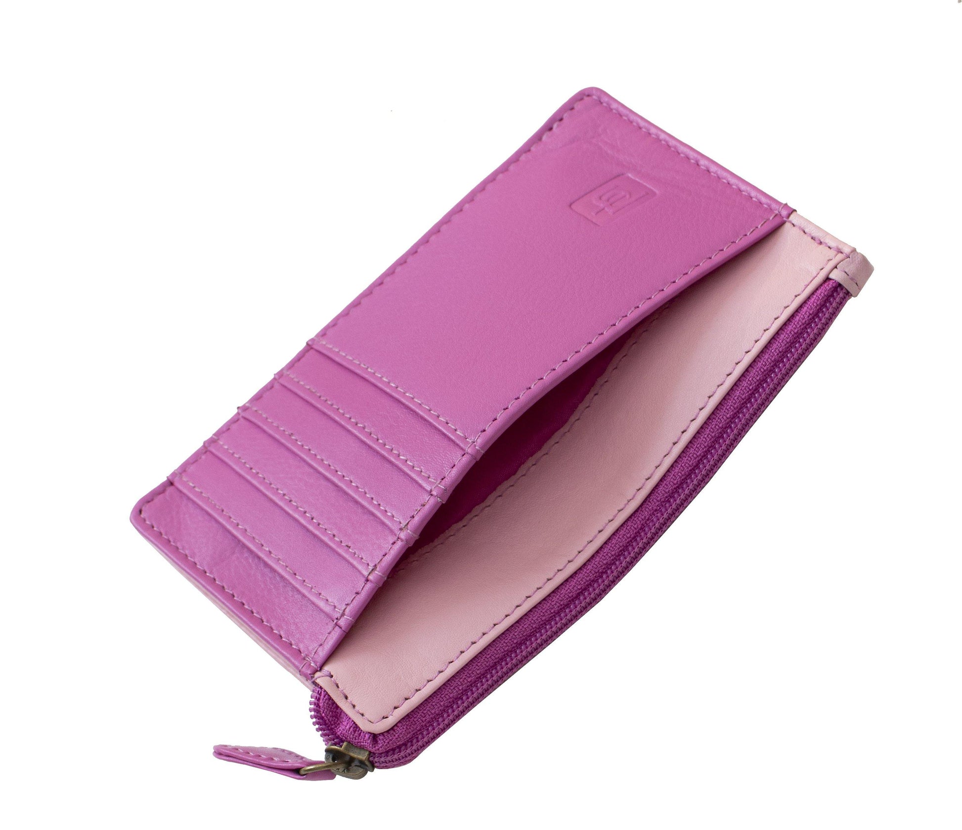 Clara RFID Leather Card Purse by PrimeHide - Diamond Parrot Accessory Emporium