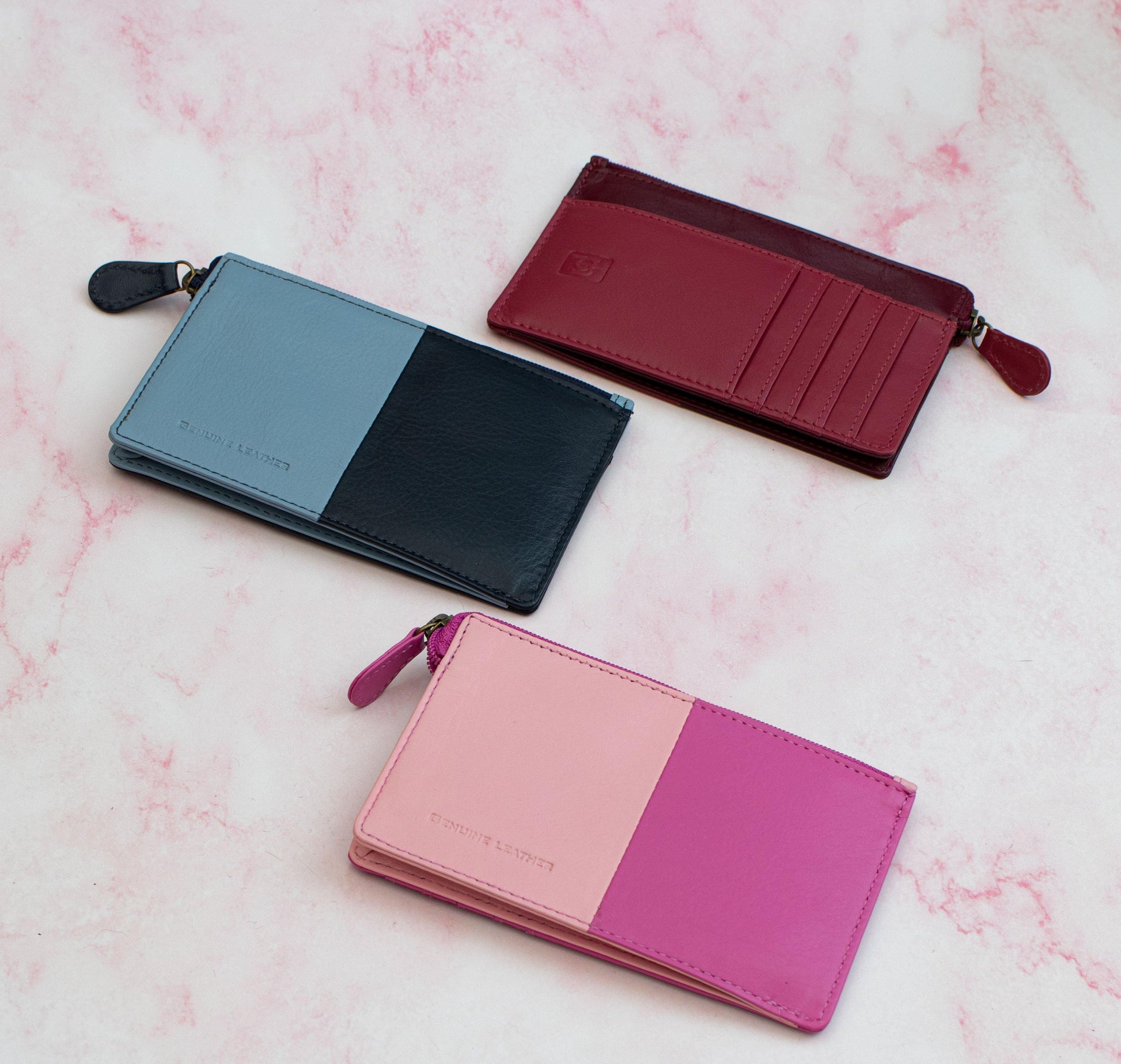 Clara RFID Leather Card Purse by PrimeHide - Diamond Parrot Accessory Emporium