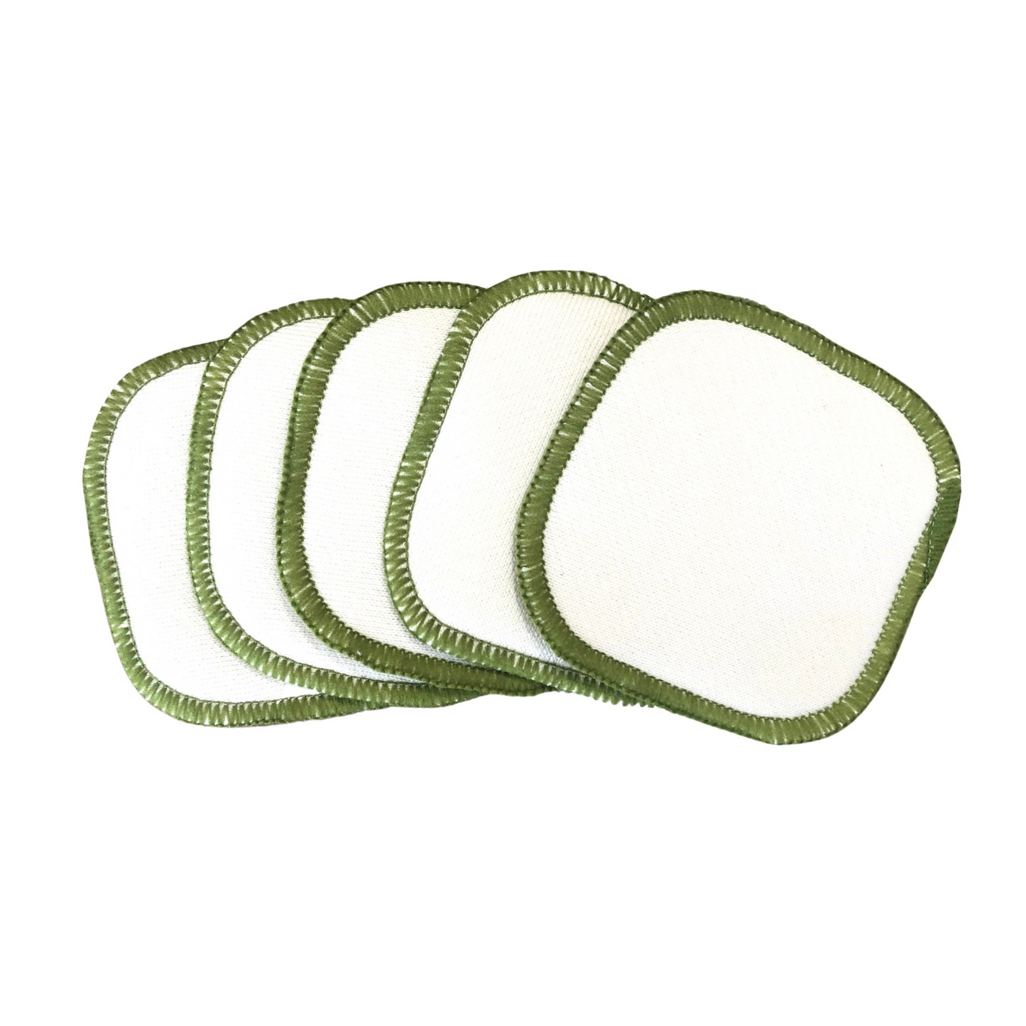 Reusable Bamboo Organic Cotton 3-ply Cotton Pads | 5 Pieces | Medium