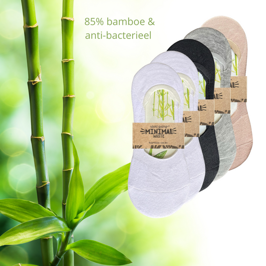 5 Pairs of Bamboo Footies Socks | Mixed | 4-7 UK