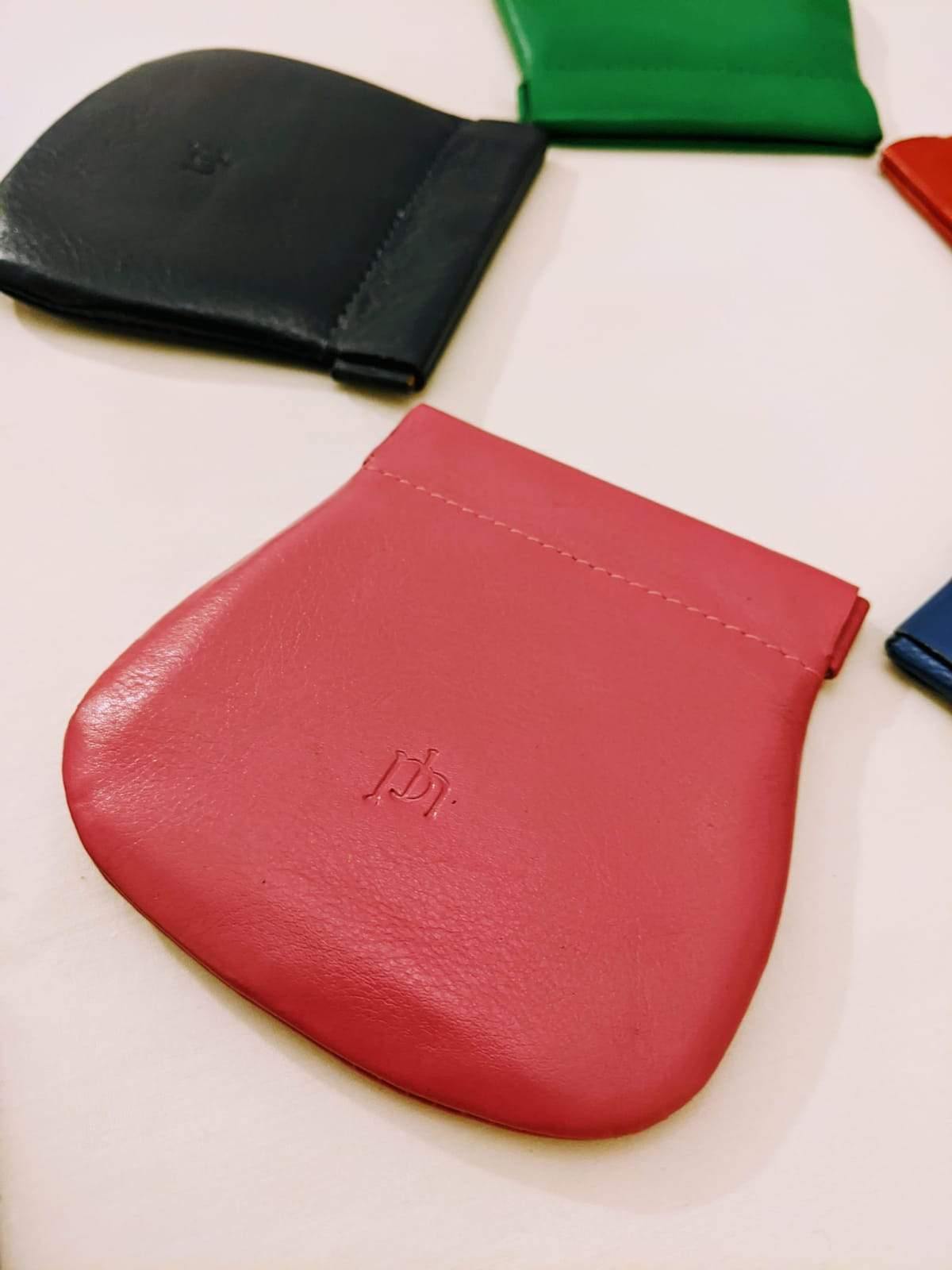 Clip to Coin Leather Purse by Primehide - Diamond Parrot Accessory Emporium